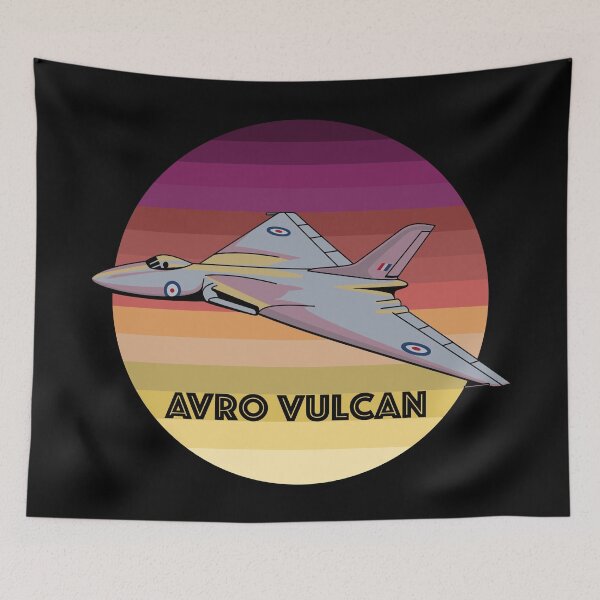 Item preview, Avro Vulcan British Delta-wing Bomber Retro Sunset designed and sold by MilitaryMart.