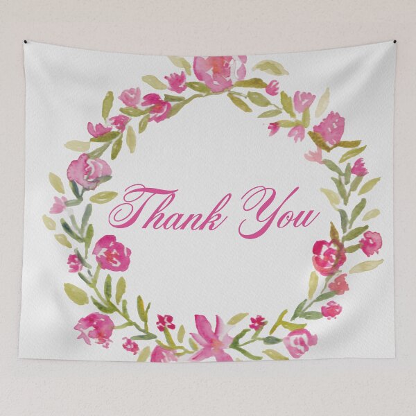 Item preview, Rose wreath thank you designed and sold by VictoriaP79.