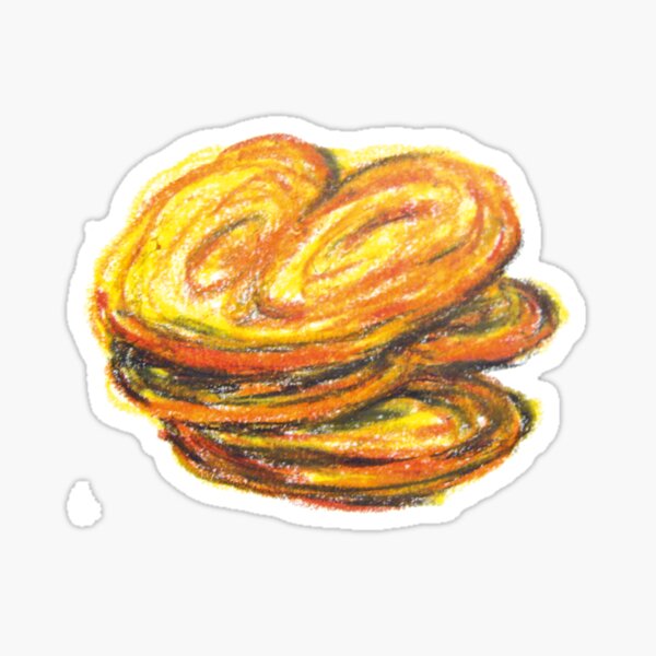 Biscuit palmier dessin Sticker