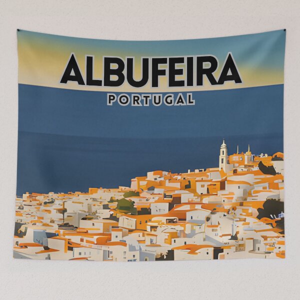 Item preview, Albufeira Portugal Travel Poster designed and sold by ZionPosteria.