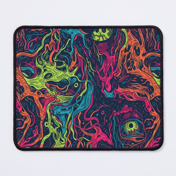 Item preview, Abstract neon monster eyes designed and sold by laplastique.