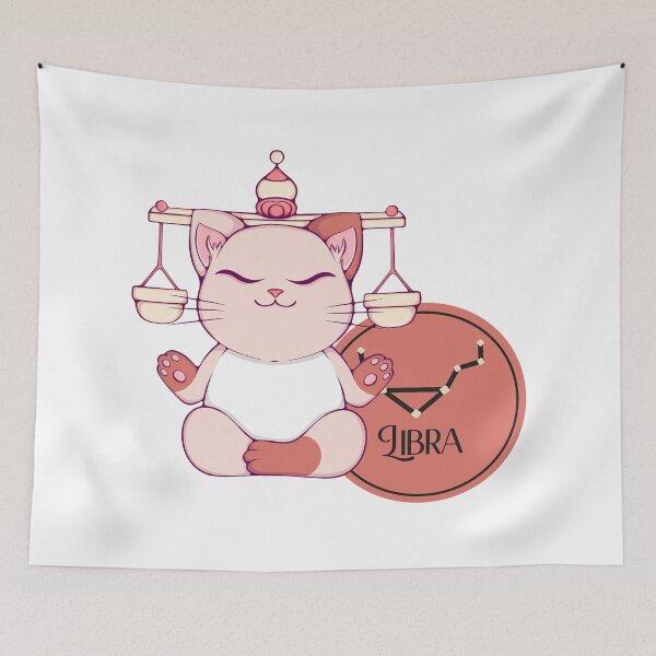 Item preview, Cat as Zodiac Sign - Libra designed and sold by Ink-Lust.
