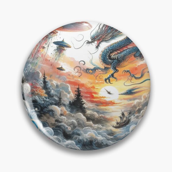 Item preview, UFO Dragons designed and sold by SuperDopeShop.