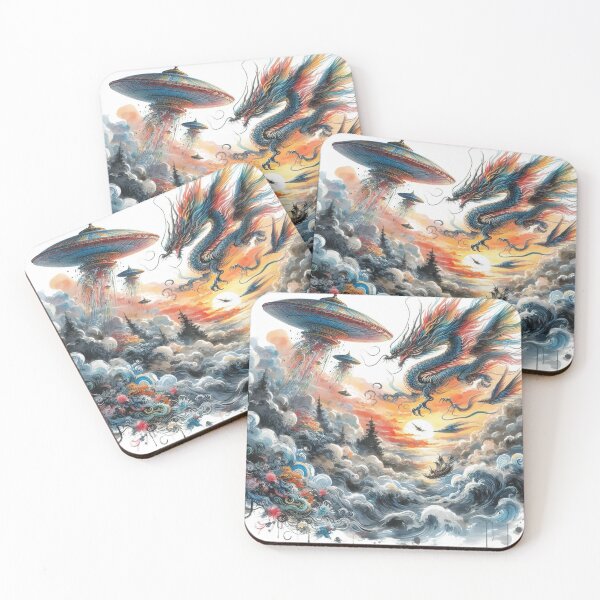 Item preview, UFO Dragons designed and sold by SuperDopeShop.
