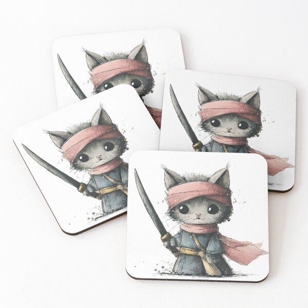 Item preview, Warrior Samurai Cat  designed and sold by cetakulang.