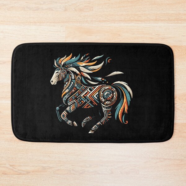 Item preview, Horse Tribal Abstract Art Native American Geometric Horses designed and sold by Dressed For  Duty.