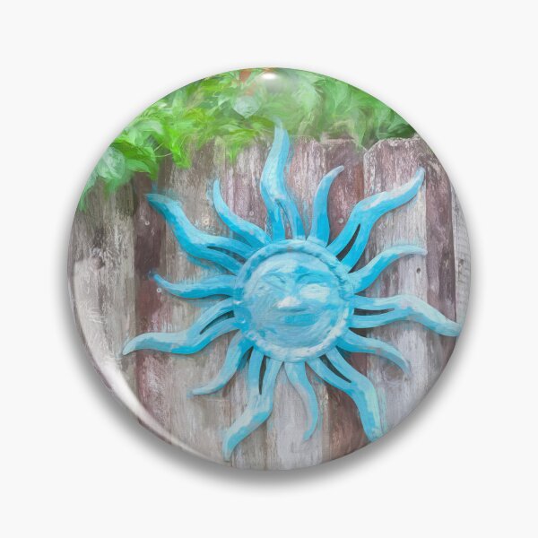 Item preview, Smiling Sun God Face on Fence X100 designed and sold by RichFrancoCars.