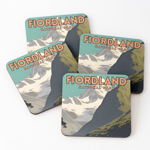 Item preview, Fiordland National Park Vintage designed and sold by ZionPosteria.
