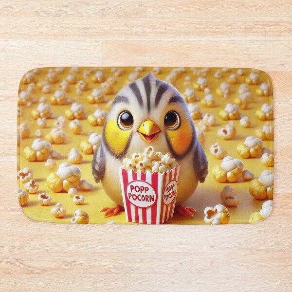 Item preview, Popcorn Delight with Zebra Finch designed and sold by Sillytoe.