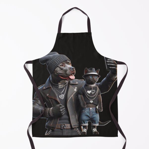 Item preview, Pitbull Celebrity Taking Selfie with Kitten designed and sold by TheDogOnIt.