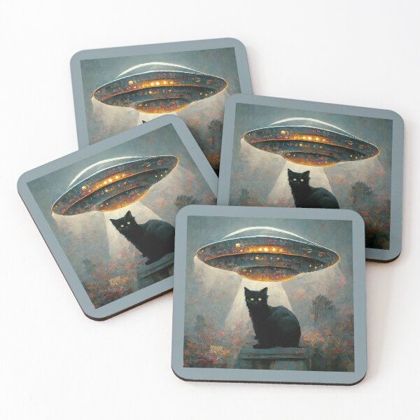 Item preview, Abducted cat designed and sold by MeikoDesign.