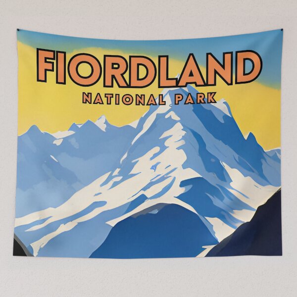 Item preview, Fiordland National Park designed and sold by ZionPosteria.