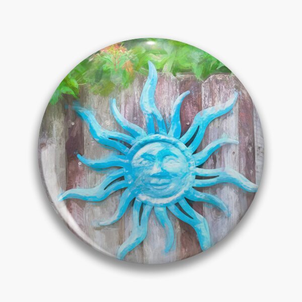 Item preview, Smiling Sun God Face on Fence X102 designed and sold by RichFrancoCars.