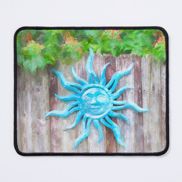 Item preview, Smiling Sun God Face on Fence X102 designed and sold by RichFrancoCars.