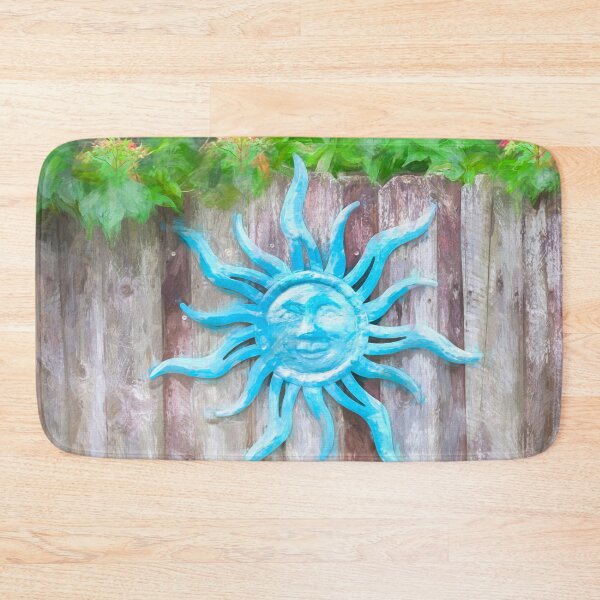 Item preview, Smiling Sun God Face on Fence X102 designed and sold by RichFrancoCars.