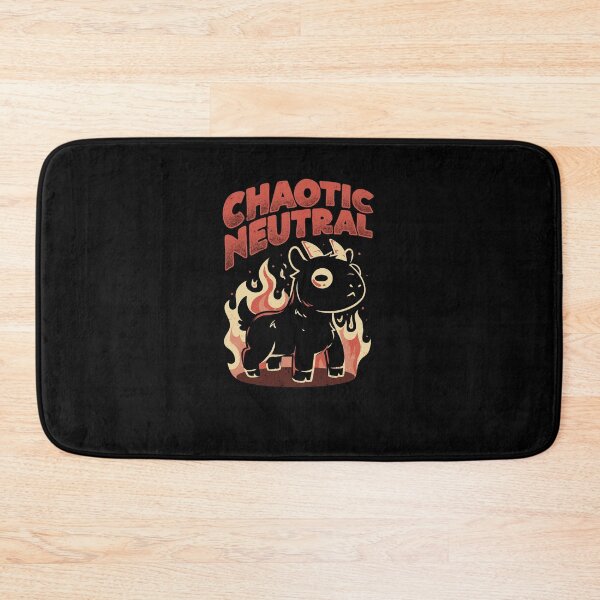 Item preview, Chaotic Neutral - Dark Evil Cute RPG Geek Goat Sarcasm Gift designed and sold by EduEly.