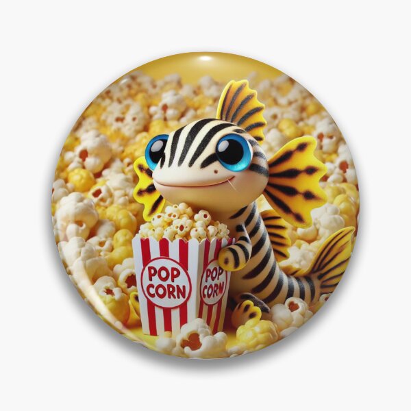 Item preview, Popcorn Feast with Zebra Pleco designed and sold by Sillytoe.