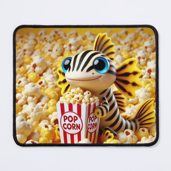 Item preview, Popcorn Feast with Zebra Pleco designed and sold by Sillytoe.
