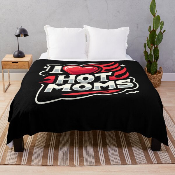 Item preview, I Love Hot Moms Sarcastic Humor I Heart Hot Moms designed and sold by Dressed For Duty.