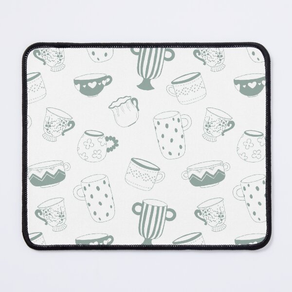 Item preview, Kitchen sketch vintage decor, mugs and cups seamless pattern, wrapping paper design. wallpaper decor, paper, printable, fabric design designed and sold by GorXena.