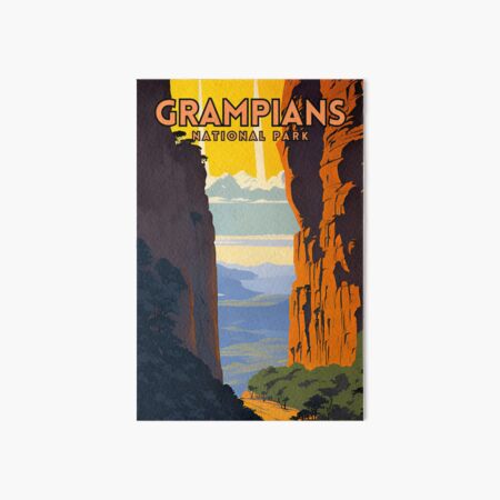 Item preview, Grampians National Park Vintage designed and sold by ZionPosteria.