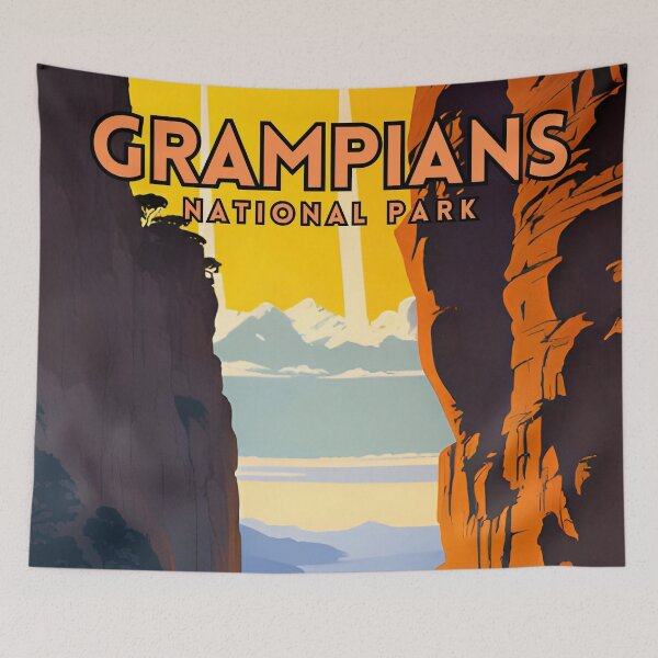 Item preview, Grampians National Park Vintage designed and sold by ZionPosteria.