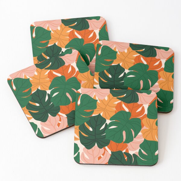 Item preview, Vibrant Monstera Leaf Pattern designed and sold by Lisa D Art Designs.