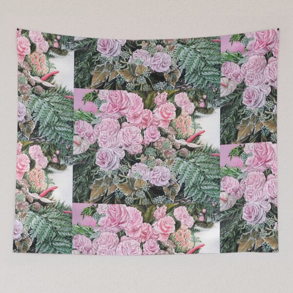 Item preview, A LIFE TIME COMMITMENT - Pink Roses And Anthuriums  designed and sold by HSINLIN.