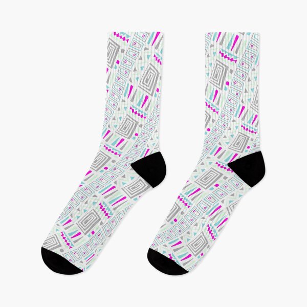 Item preview, Cool Soft Tone Aesthetic Colorful Tribal Replica designed and sold by EvergreenMotifs.