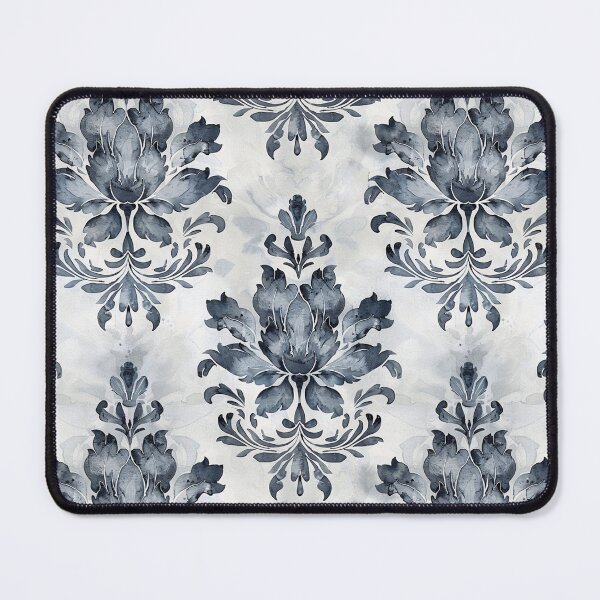 Item preview, MORNING MIST Watercolor Damask designed and sold by Frenchifique.