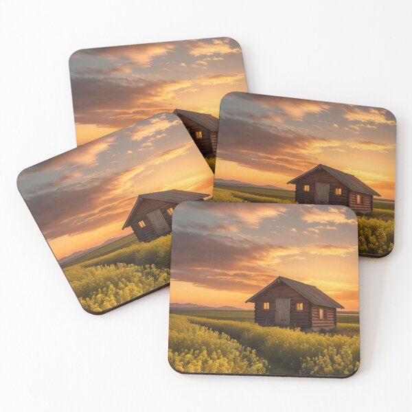 Item preview, Sunset serenity: the charm of country life designed and sold by KilianSzmid.