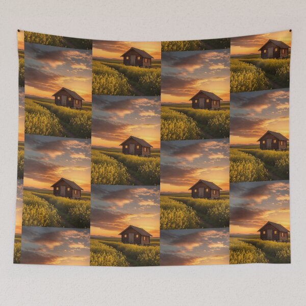 Item preview, Sunset serenity: the charm of country life designed and sold by KilianSzmid.