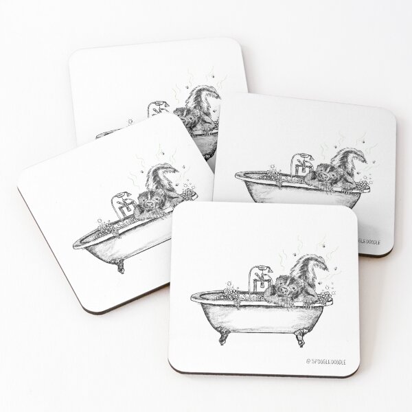 Item preview, Skunk in a bath designed and sold by SmelDraws.
