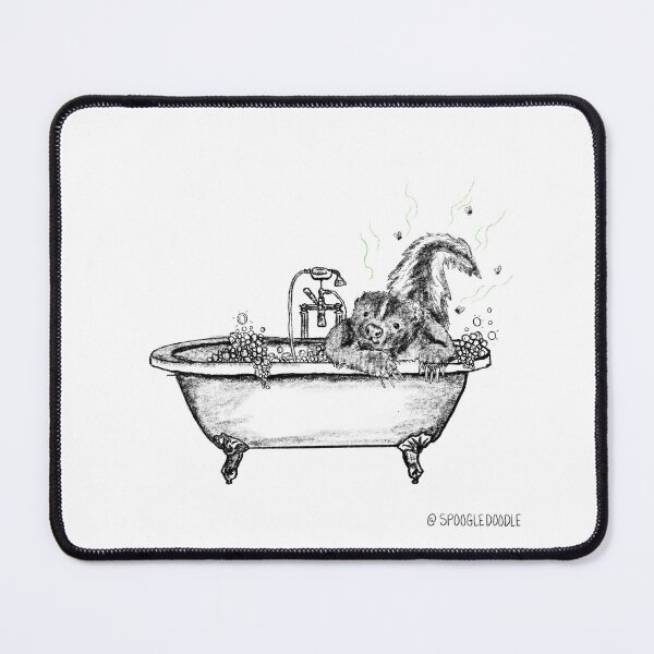 Item preview, Skunk in a bath designed and sold by SmelDraws.