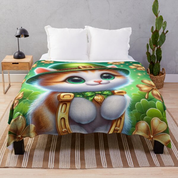 Item preview, Golden Clover Cat Art designed and sold by Simplybe1.