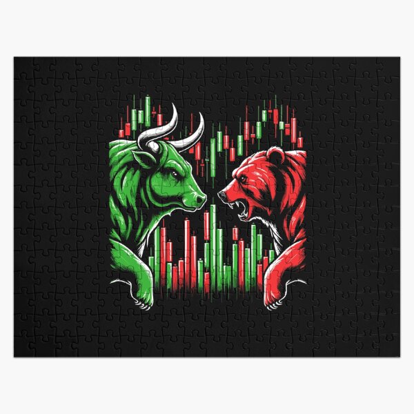 Item preview, Bull Versus Bear Stock Market Investor Traders Investing designed and sold by Dressed For  Duty.