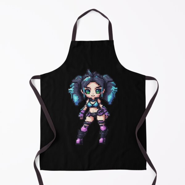 Aperçu de l'œuvre E-Girl mignonne, Pixel Art, Gamer, 8 bits créée et vendue par Burn-Ego.
