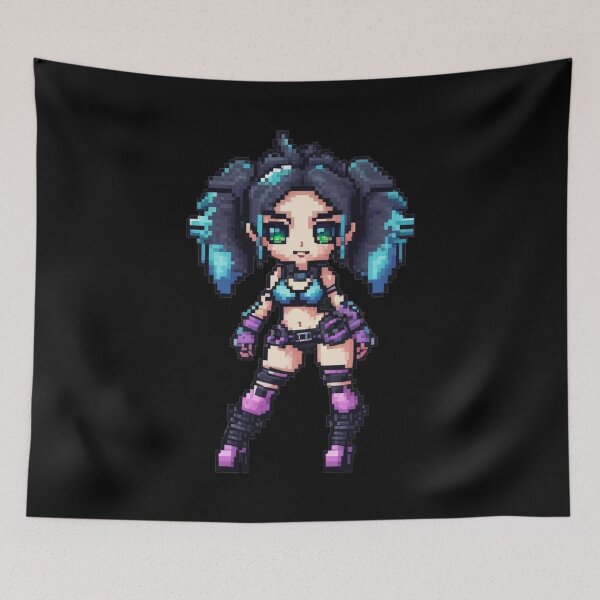 Item preview, Cute E-Girl, Pixel Art, Gamer, 8-Bit designed and sold by Burn-Ego.