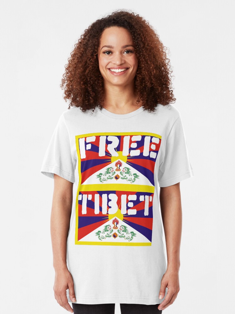 Alternate view of Free Tibet Slim Fit T-Shirt