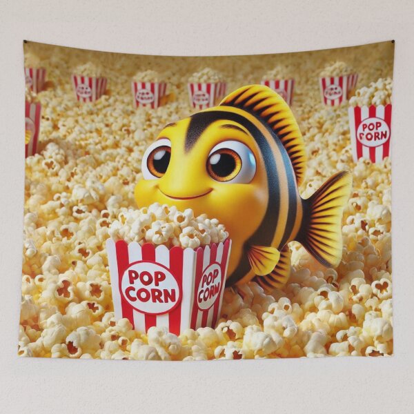 Item preview, Popcorn Party with a Zebrafish designed and sold by Sillytoe.
