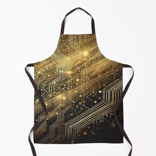 Item preview, Abstract Golden Circuit III designed and sold by Marinaso.