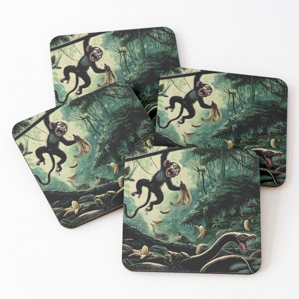 Item preview, Monkey swinging in tree designed and sold by h00ch2003.