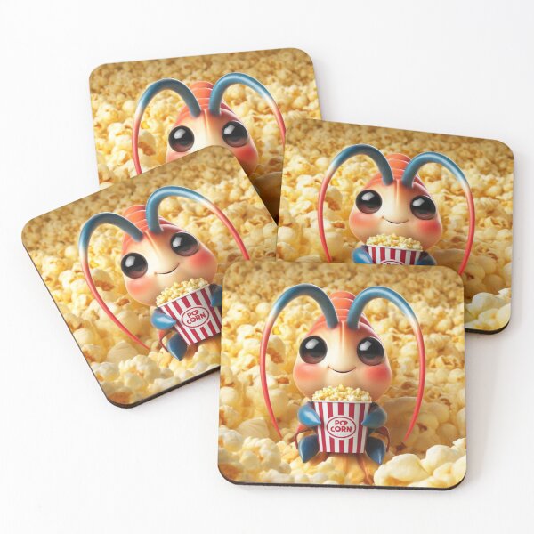 Item preview, Popcorn Fun with a Cute Amano Shrimp designed and sold by Sillytoe.