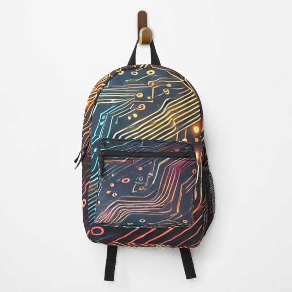 Item preview, Futuristic Multicolor Circuit designed and sold by Marinaso.