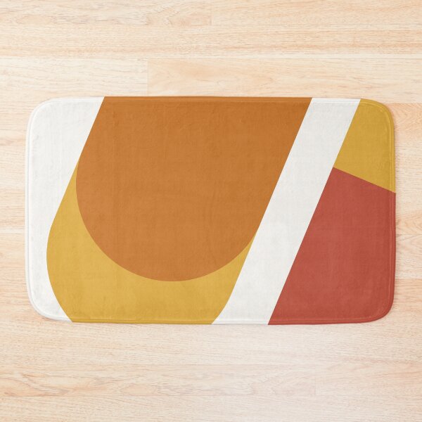 Item preview, Bauhaus 019 red yellow orange shapes designed and sold by KMA Home Design.