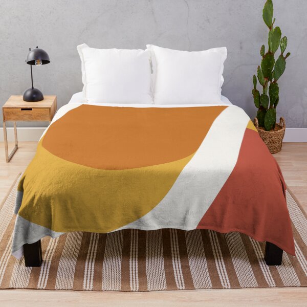 Item preview, Bauhaus 019 red yellow orange shapes designed and sold by KMA Home Design.