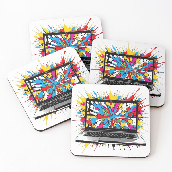 Item preview, TECH LAPTOP COLORFUL DESIGN designed and sold by Dioscuri Digital.