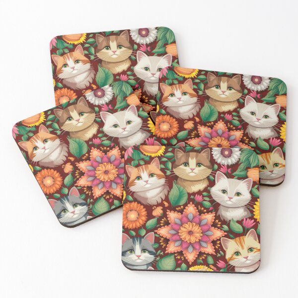 Item preview, Pattern funny cats designed and sold by MarcosCarvalho.
