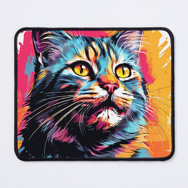 Item preview, Cat with Splash background designed and sold by ArtsyWishesShop.