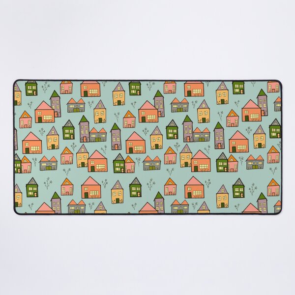 Item preview, Be My Neighbor - Peach and Teal designed and sold by cassi-b-designs.